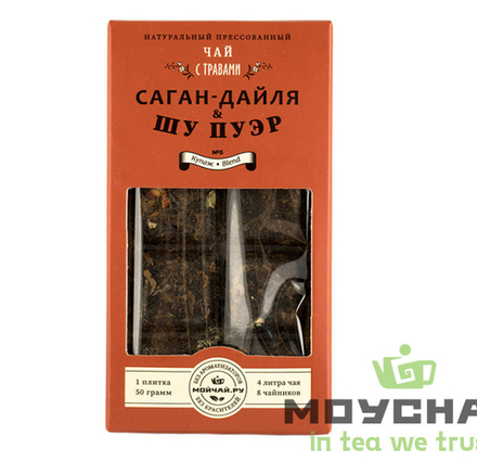 Чай прессованный «Шу пуэр & Саган-Дайля» (Тэцзи Шу Ча), 50 г