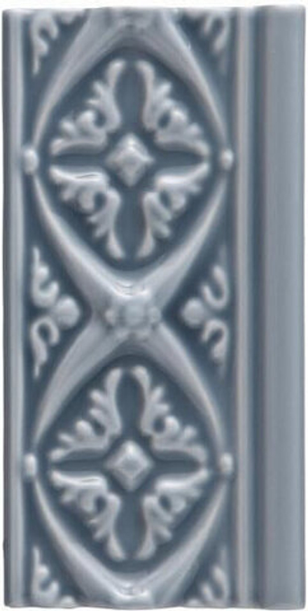 Adex Neri Relieve Bizantino Storm Blue 7.5x15