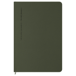 Еженедельник недатированный, B5, 64л., твердый переплет, кожзам, BG "Palm. Dark khaki", хаки