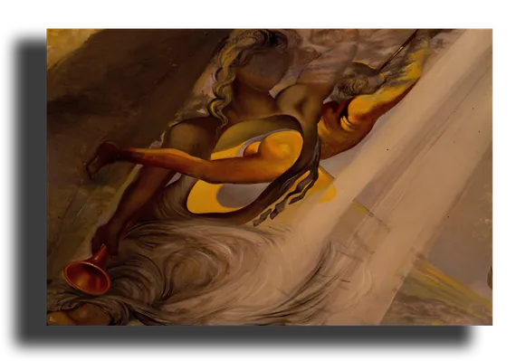 Репродукция " Сальвадор Дали - Появившийся на рассвете"