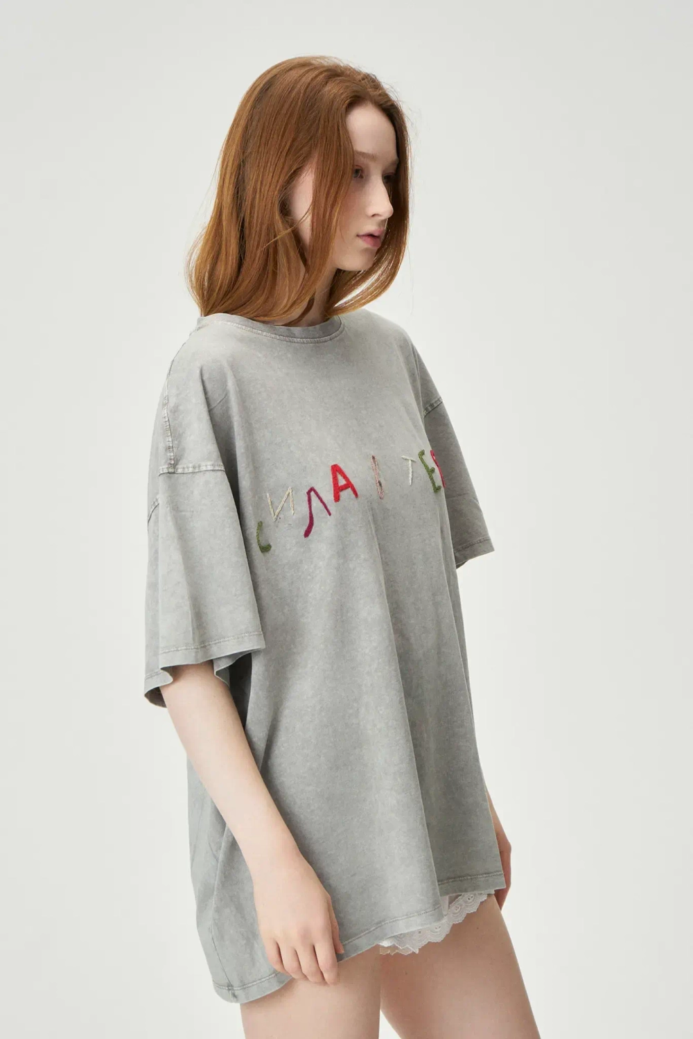 Футболка Сила в тебе бледно-серая