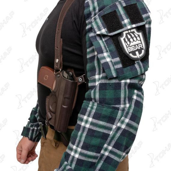 Кобура оперативная к ПМ вертикальная на резинке (HS-ОК-01) Helios