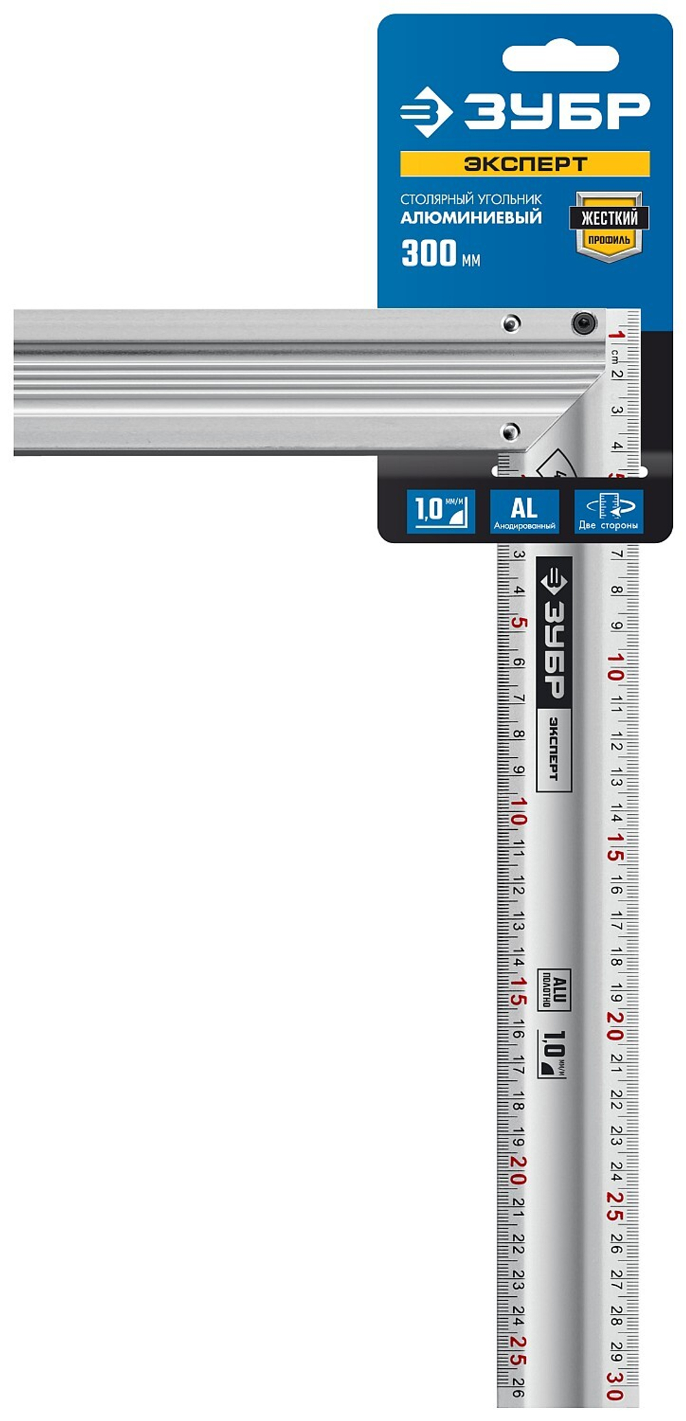 ЗУБР 300 мм, жесткий столярный угольник, Профессионал (34392-30)