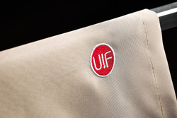 Уличное кресло TESS Outdoor Chair white / olive beige textile (Up!Flame)