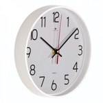 2019-111W Часы настенные круг d=19,5см, корпус белый, "Классика"