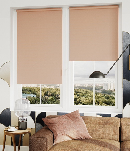 Рулонные шторы Лестер Пудра