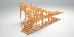 Зимняя горка TORUDA Север wood-9 (скат 11.8 м)