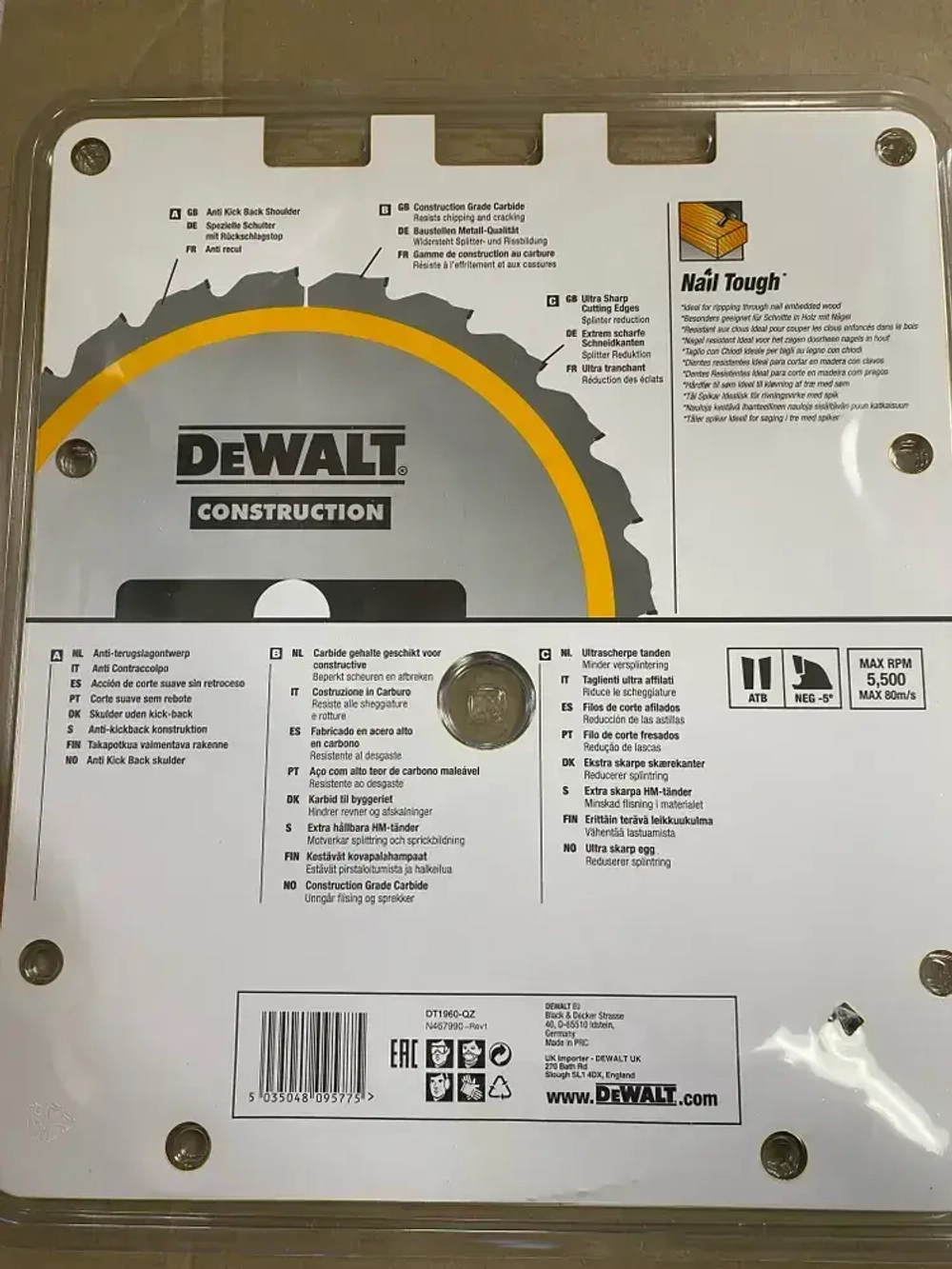 DeWalt Диск пильный 305 x 30; 120 зуб.