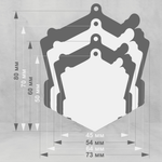 Акриловая медаль Греко-римская борьба 1755-050