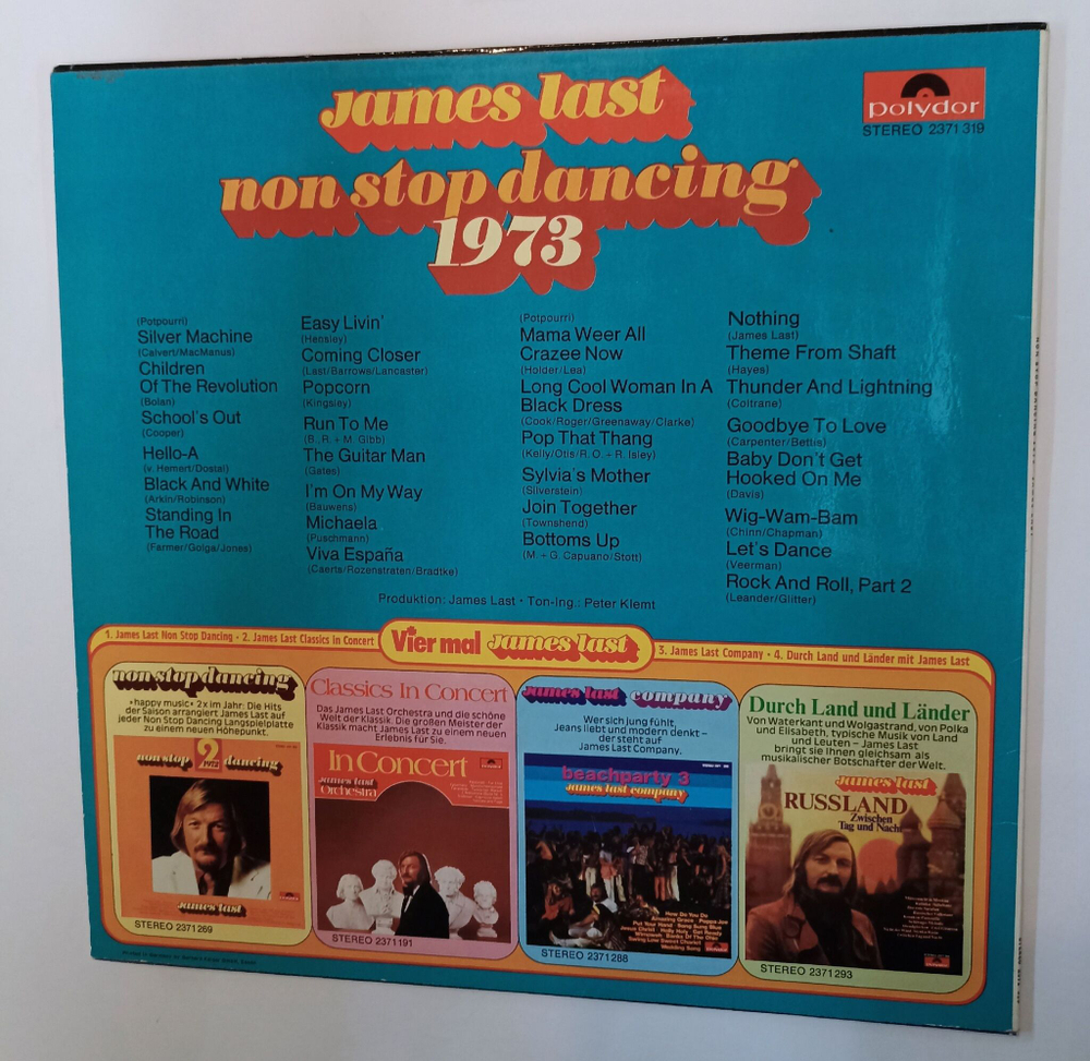 Винтажная виниловая пластинка LP James Last Non Stop Dancing 1973 (Germany 1973)