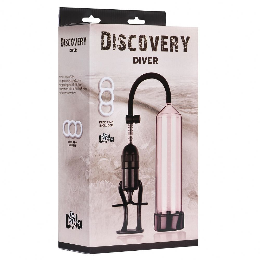Вакуумная помпа Lola Games Discovery Diver, прозрачная колба 24,5 см