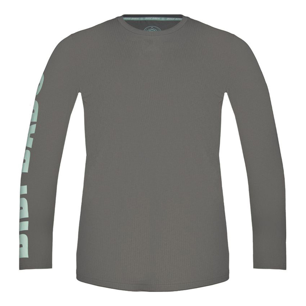 Мужское теннисное поло BIDI BADU Serratus Ant Move Long Sleeve Men - Grey