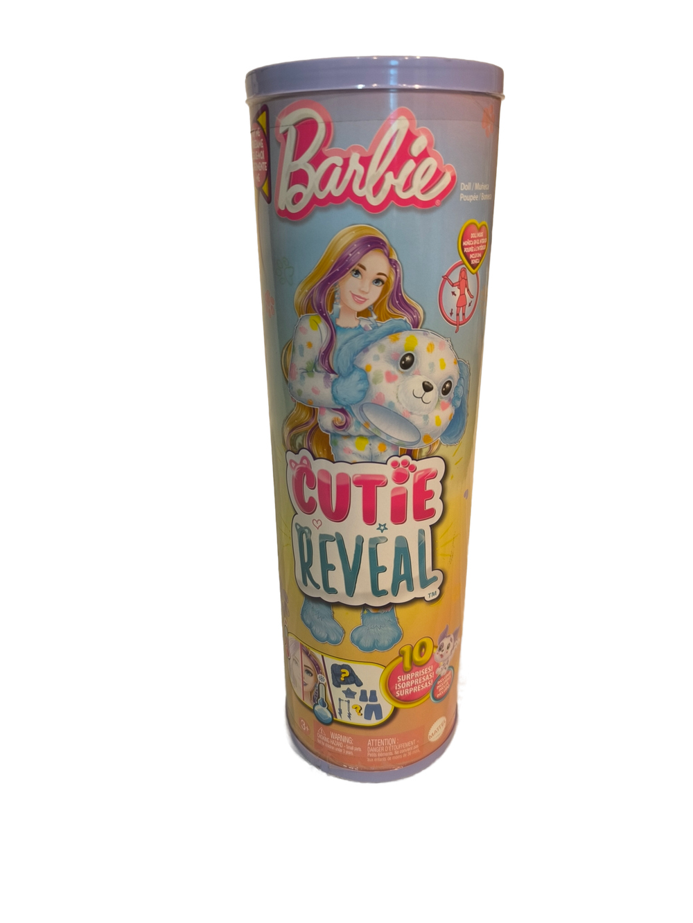 Barbie Cutie Reveal Color Dream HRK41 — кукла в костюме щенка, распаковка-сюрприз