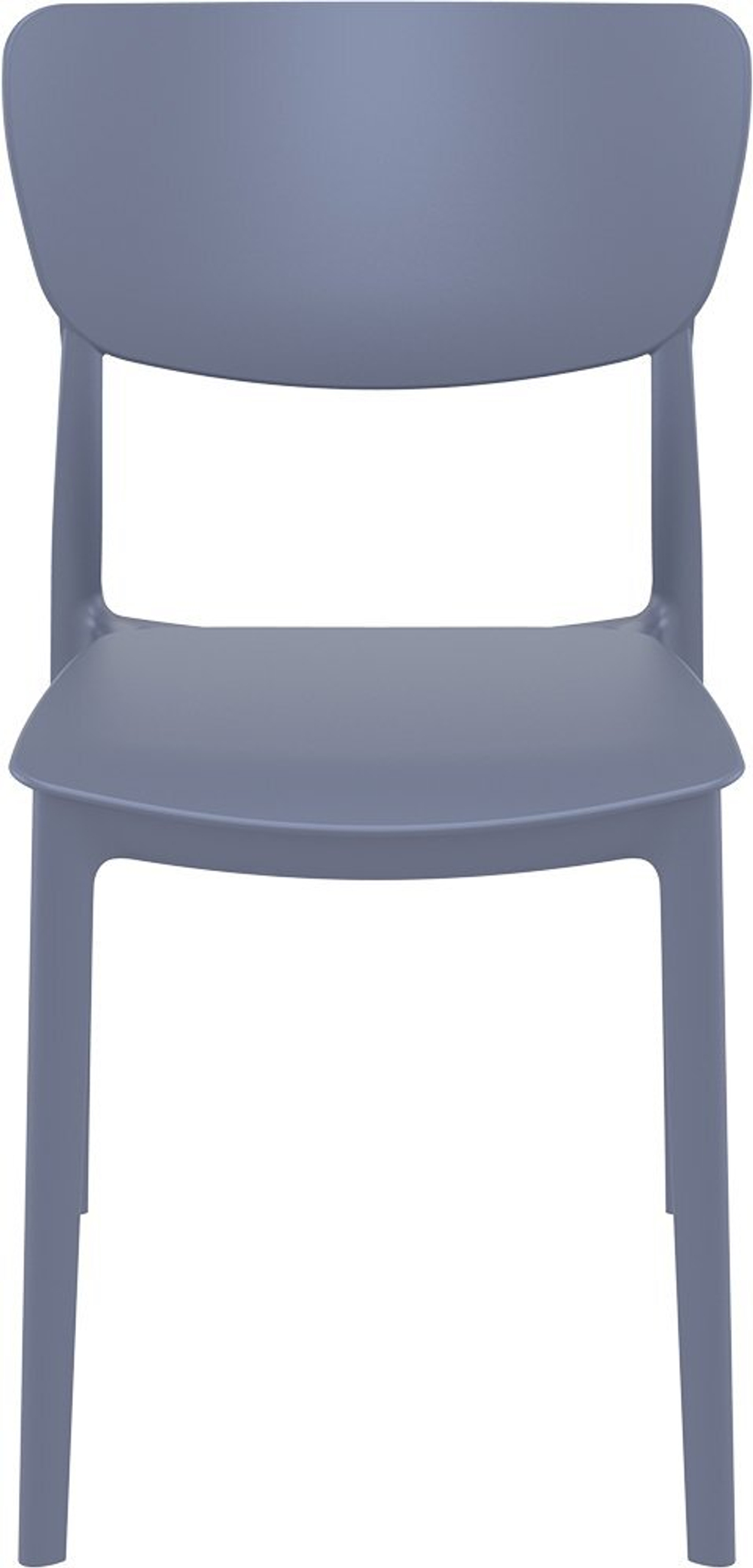 Стул пластиковый Siesta Contract Monna, темно-серый