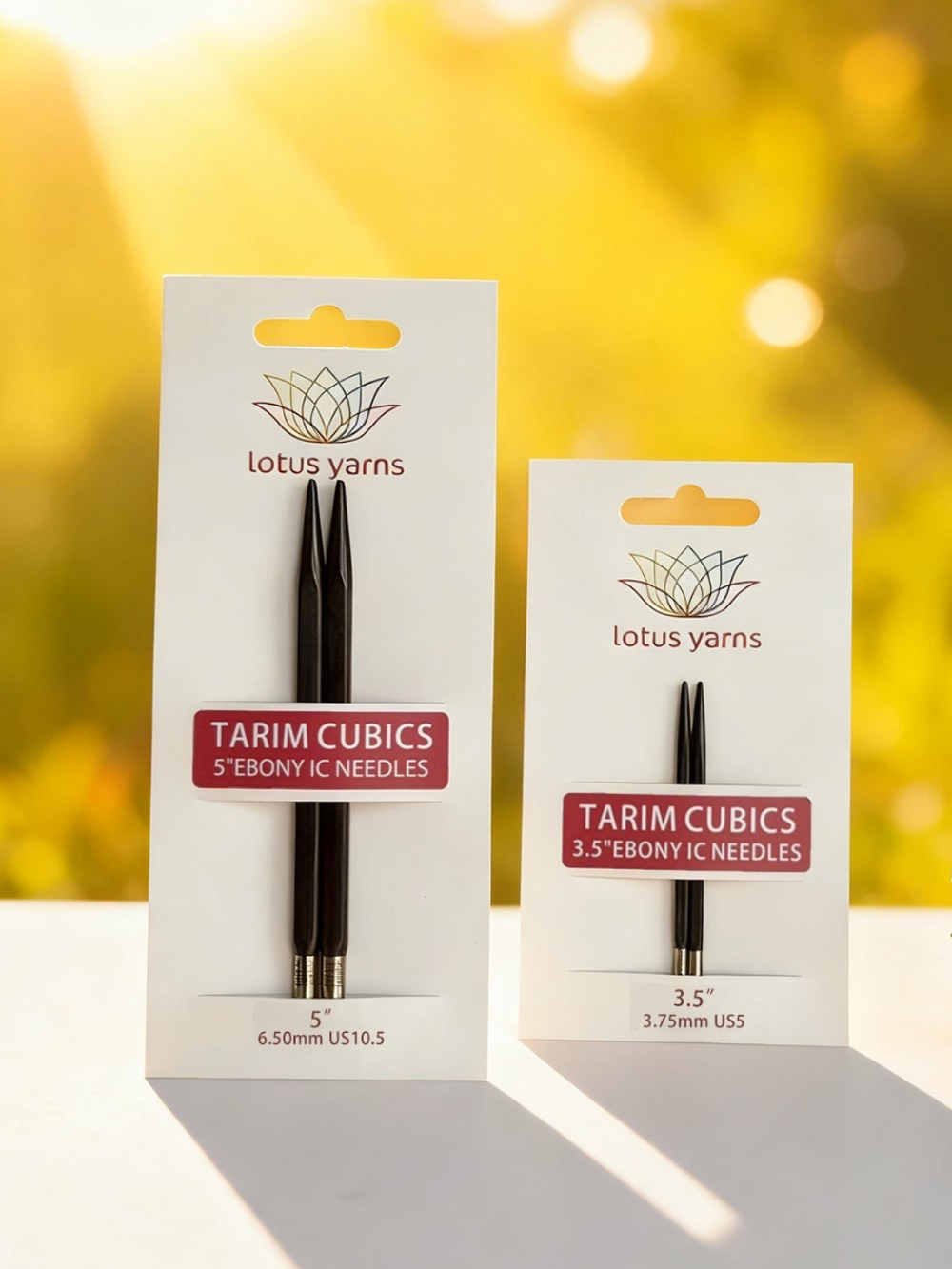 набор кубических эбеновых спиц Lotus Yarns Tarim Cubics 8,5 см
