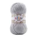 Пряжа Alize (Ализе) Bella 100 / уп.5 мот. по 100 г, 360м, 021 серый A