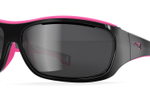 Спортивные очки LiP Tide / Gloss Black - Pink Rubber / PC Polarized / Levante Series Chroma Smoke