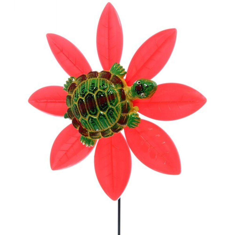 Фигура на спице «Лето» 16*40см ветрячок для отпугивания птиц микс 4 вида