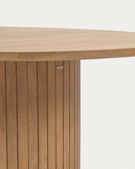 Круглый стол Licia из массива манго с натуральной отделкой Ø 120 см Испания La Forma