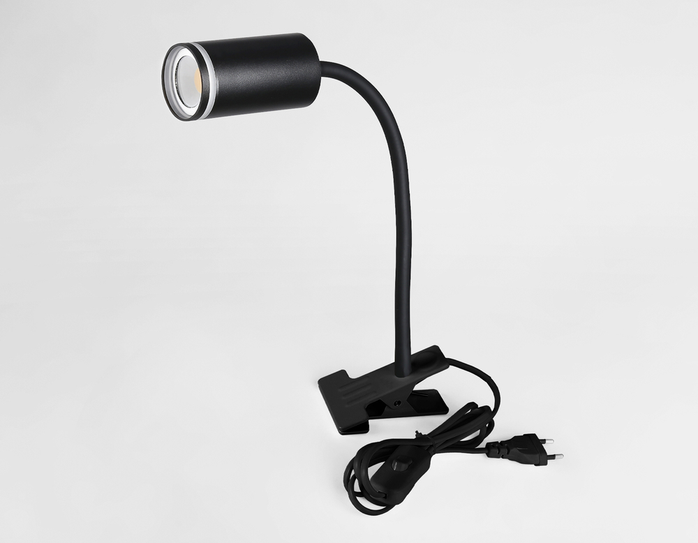 Светильник переносной с ыключателем FW2468 BK черный GU10 max 12W D55*L100*H300