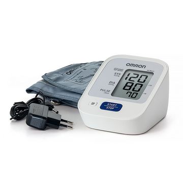 Тонометр Omron автоматический на плечо M2 Basic, веерообразная манжета 22-32 см, адаптер, HEM-7121-ARU