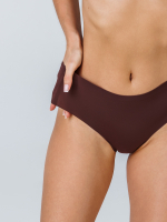 Слипы бесшовные цвет Темно коричневые, размер M