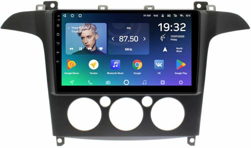 Магнитола для Ford S-Max, Galaxy 2 2006-2015 (кондиционер) - Teyes CC2 PLUS монитор 9" QLED, Android 10, Быстрая, SIM-слот
