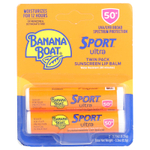 Banana Boat, Sport ™ Ultra, солнцезащитный бальзам для губ, SPF 50+, 2 пакетика по 4,25 г (0,15 унции)