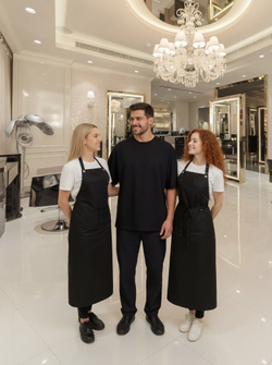 Фартук №3 прямой без разрезов для парикмахера