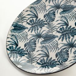 Тарелка White Fox WF-TRD23 обеденная фарфор Тропики D 23 см | White Fox