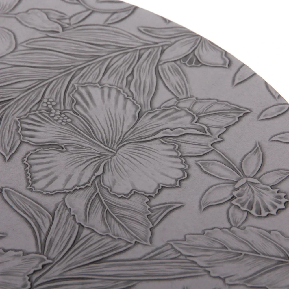 Салфетка на стол 33см «Фреска» серая