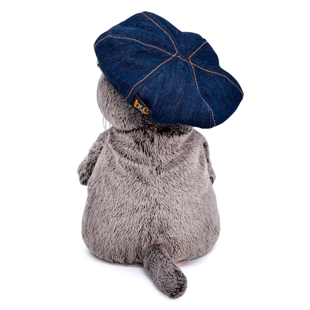 Мягкая игрушка Басик в джинсовой кепке 19 см Ks19-216