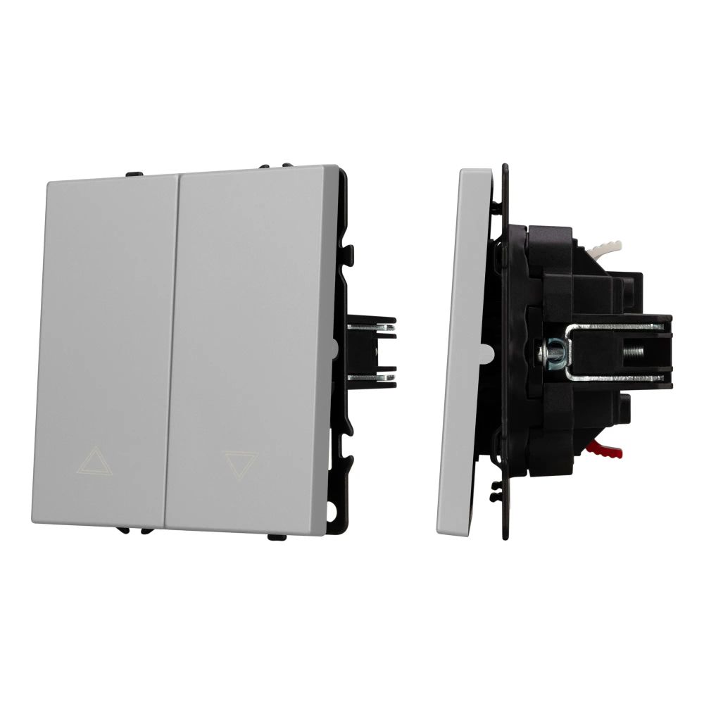 Механизм выключателя управления шторами SWT-NOBE-MKR2-SFPL-IS (230V, 10A) (Arlight, Никель) 059435