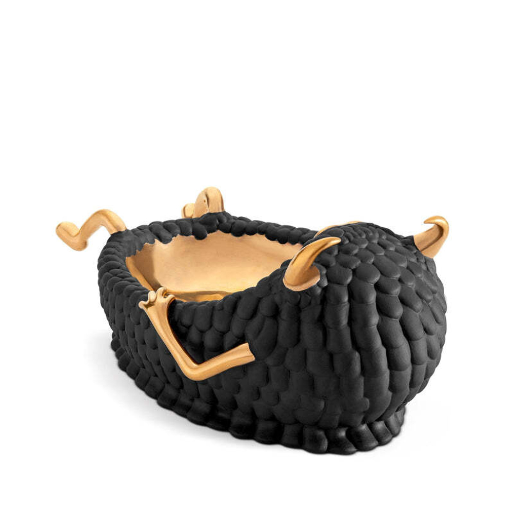 Мелочница L'Objet Haas Lazy Susan Black