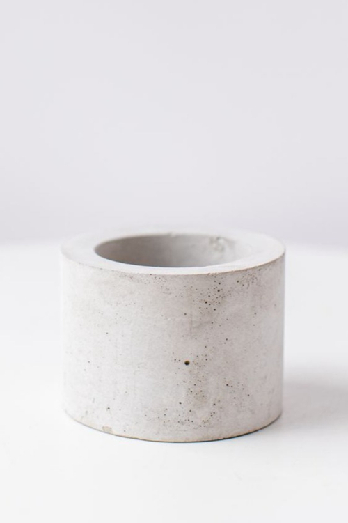 Кашпо Цилиндр 8/5 светло-серый