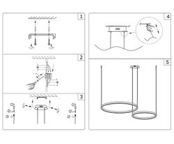 Kink Light 08219,33P(3000K) Подвес Тор мат.золото d40+60