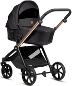 Детская коляска Tutis Mio 3 Plus Black Edition New 3 в 1 с автокреслом Beno Beige 1622292 Rose Gold