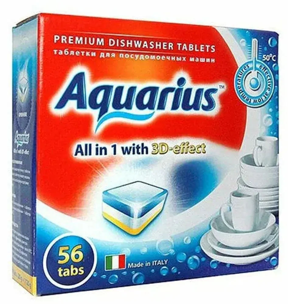 Таблетки д/посудомоечных машин (Mega), 56 шт (Aquarius)