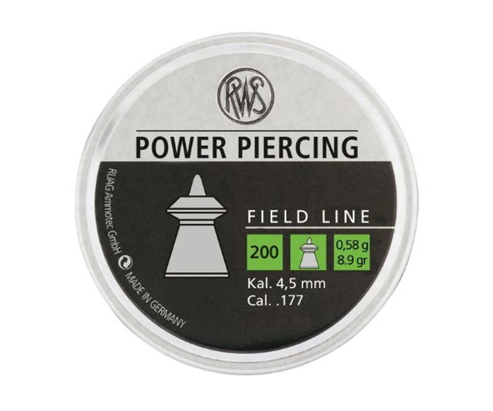 Пуля пневм. 4,5 RWS Power Piercing 0,58г, 200 шт/бан