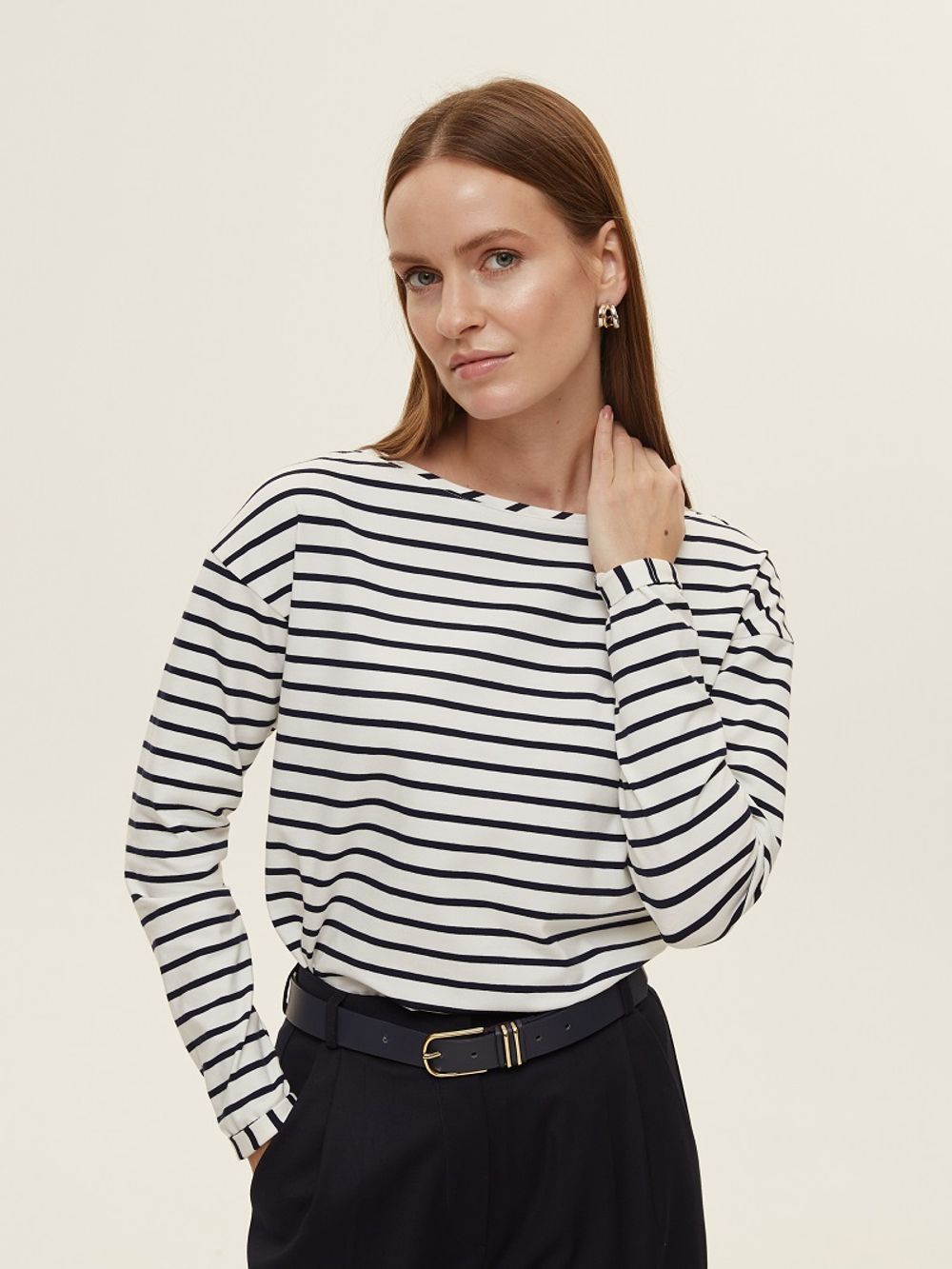 Тельняшка ЛОДОЧКА синяя полоска