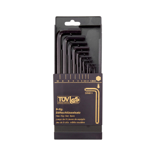 Набор ключей 6-ти гран. 1,5-10мм 9шт/уп удлиненные Beorol