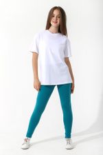 Брюки для девочки Легинсы №2 Виотекс ПЕТРОЛЬ