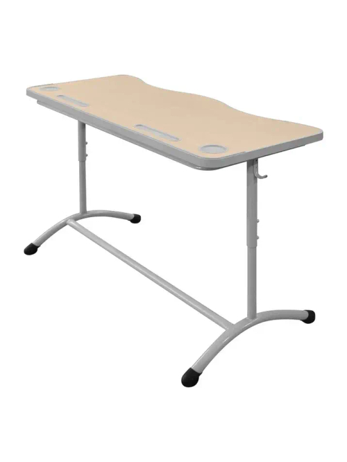 Школьный стол ШСТ52 столешница МДФ с литой бесшовной кромкой, круглая труба