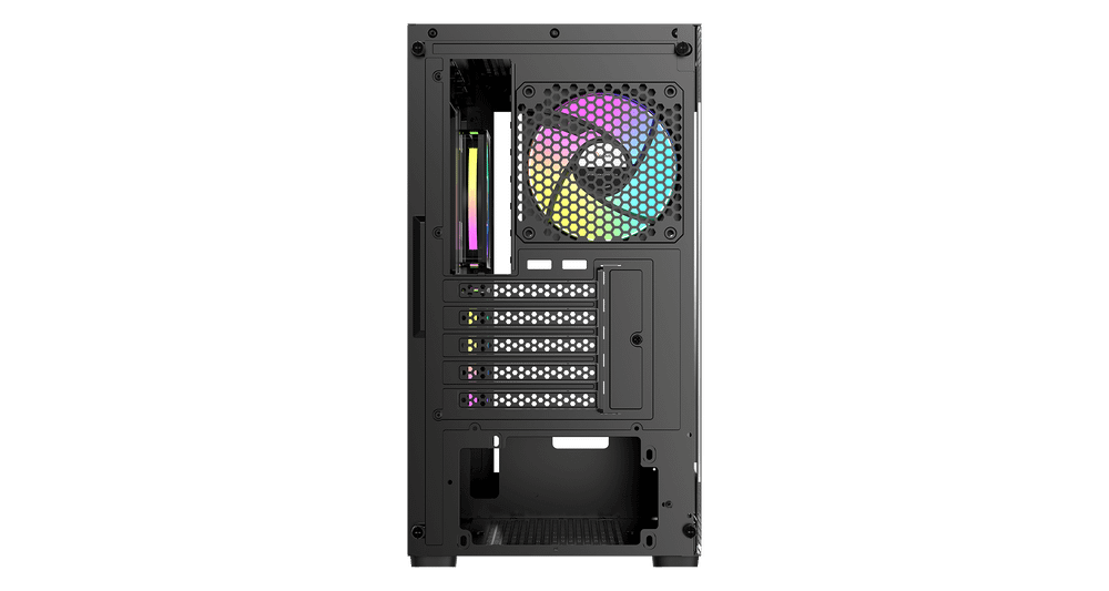 Корпус Ocypus Gamma C52 BK ARGB mATX/ITX 3xUSB Черный Gamma-C52-BKD300XX-GL