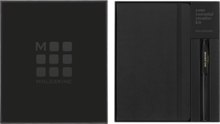 Набор Moleskine блокнот/ручка Classic Large линейка черный (KAWPENSETNTBK)