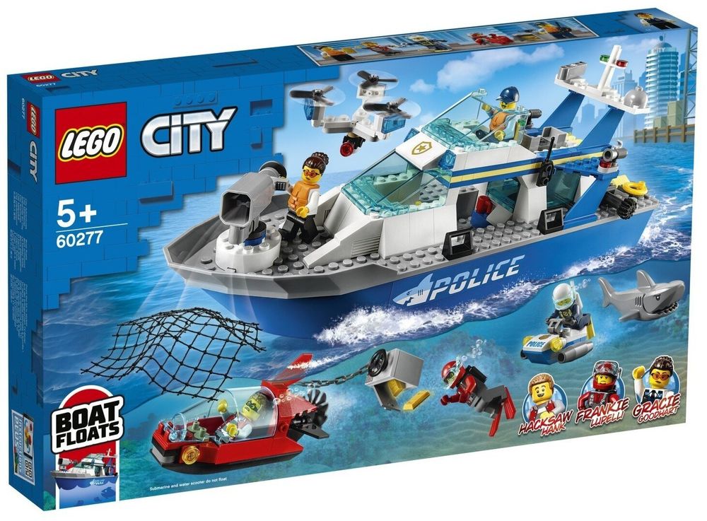 Конструктор LEGO City Police 60277 Катер полицейского патруля