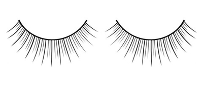 Черные ресницы с двумя уровнями длины (Цвет: черный)