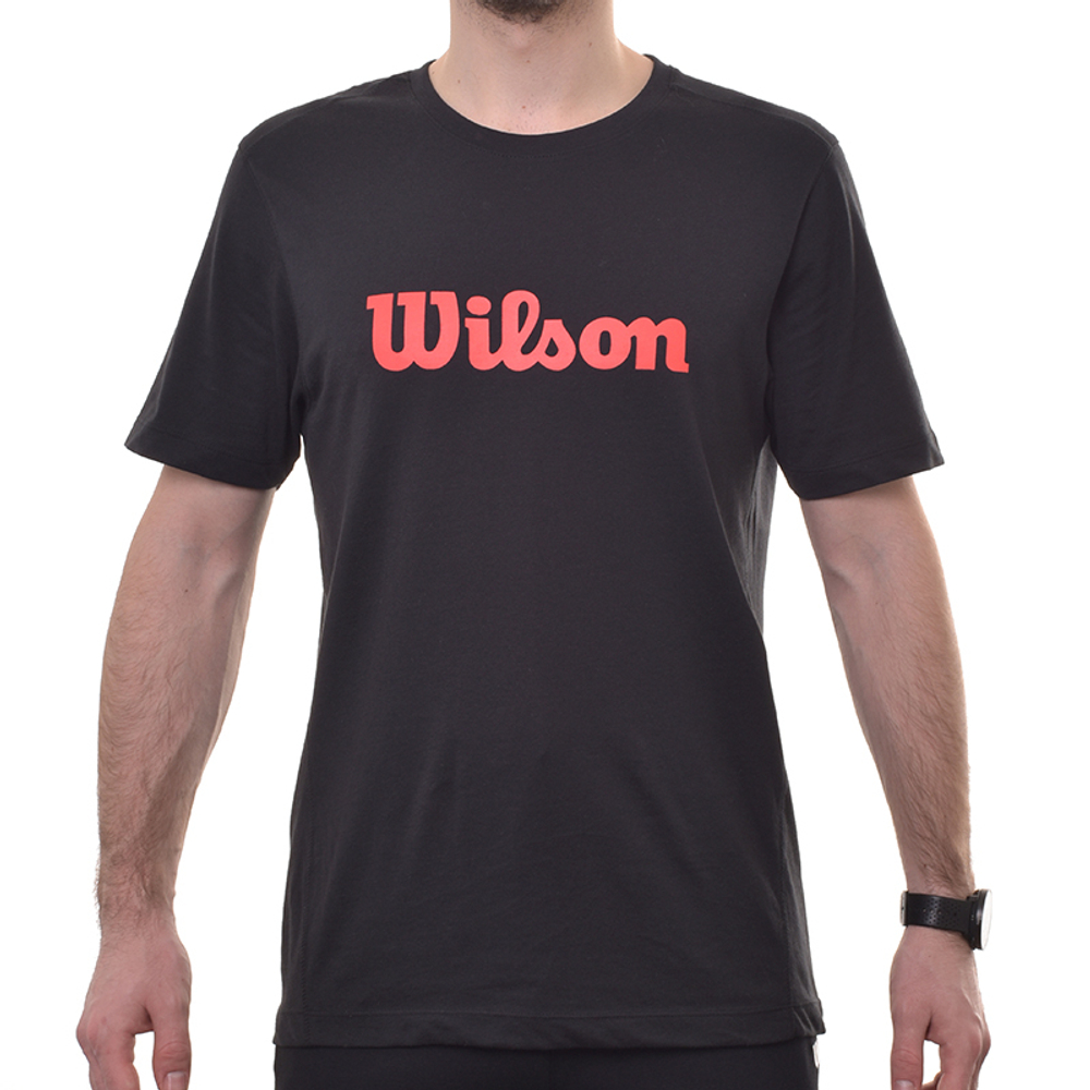 Мужская теннисная футболка Wilson Graphic T-Shirt - черный