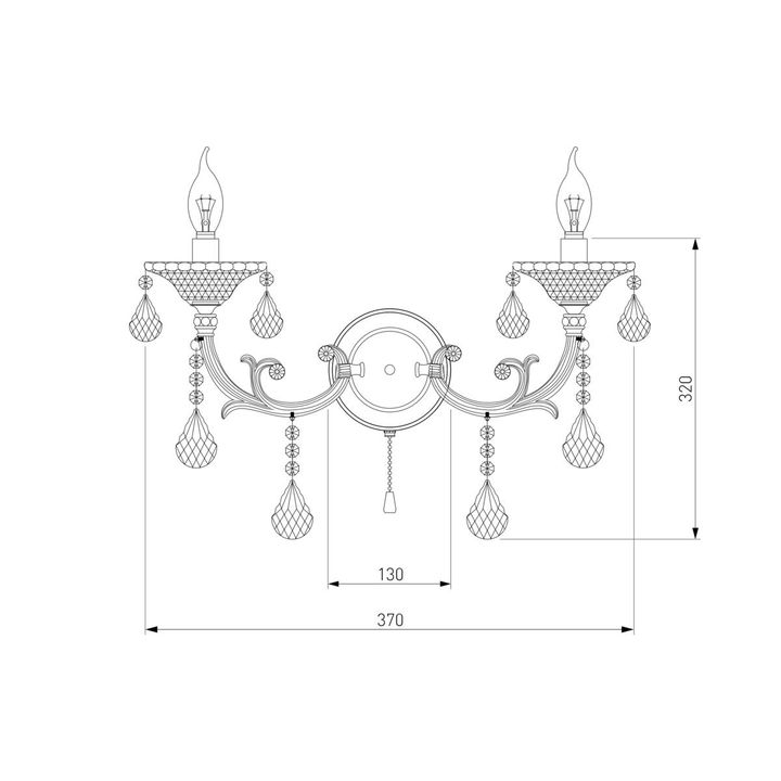 Бра Bogates 278/2 Strotskis