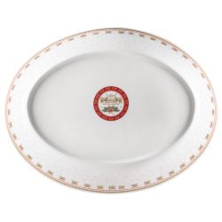 БЛЮДО LEFARD "ТРОЙКА" ОВАЛЬНОЕ 25*19,5*4,5 СМ БЕЛОЕ (КОР=18ШТ.)